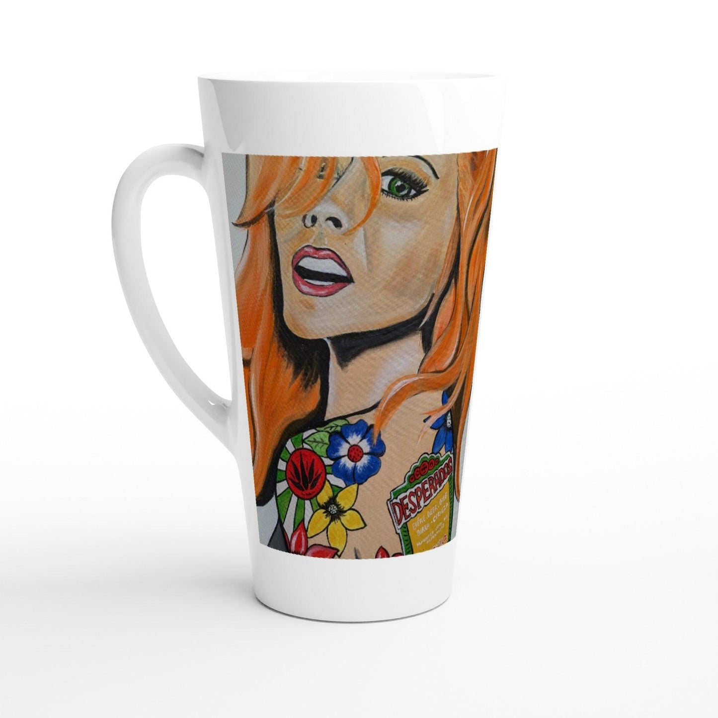 Desperado Lover - White Latte 17oz Ceramic Mug - Boozenbabes