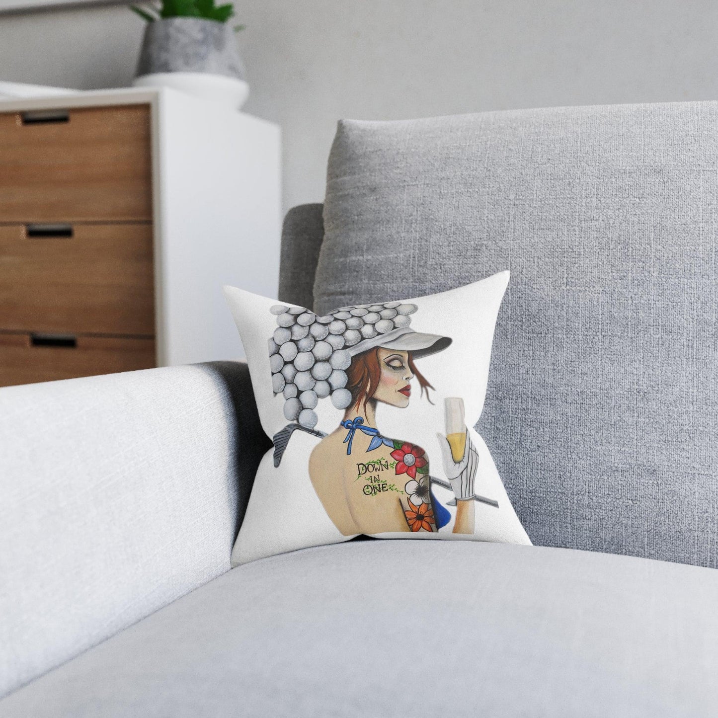 Down in One Square Pillow - Boozenbabes