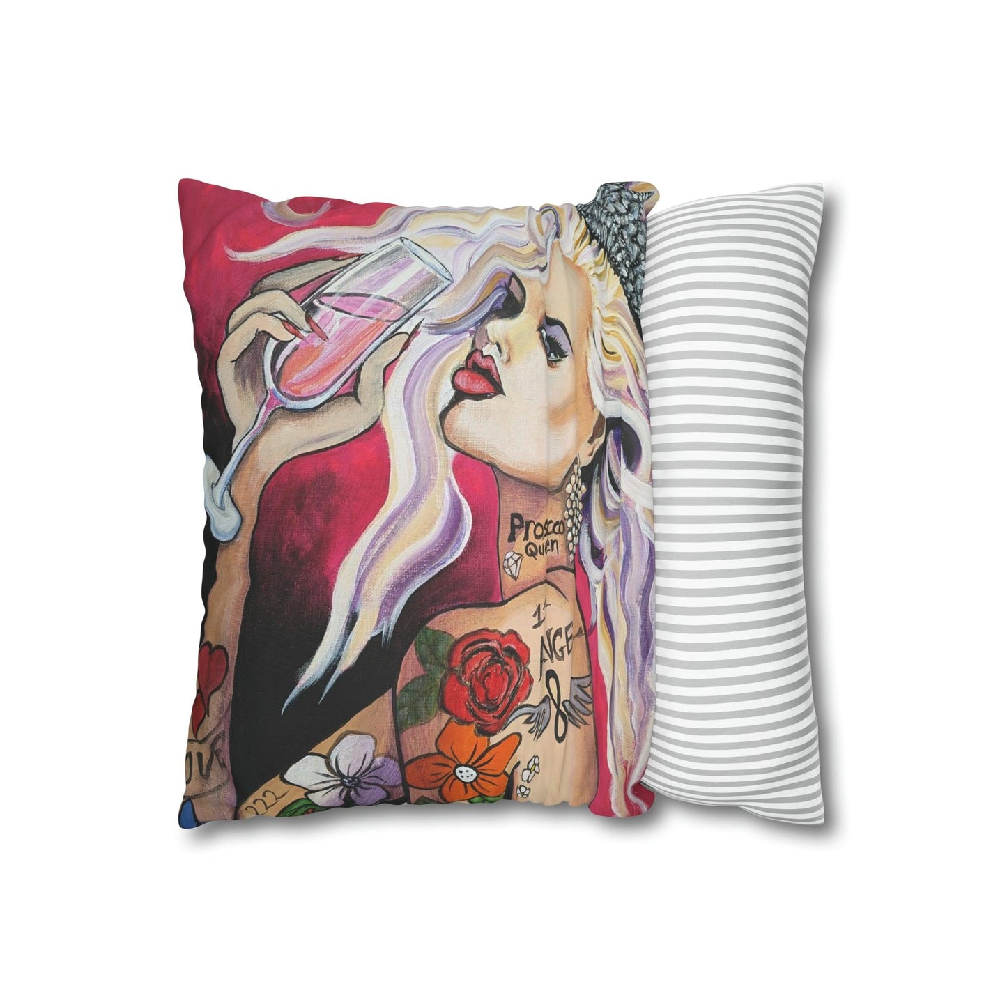 Ladies who Lunch - Spun Polyester Pillowcase - Boozenbabes