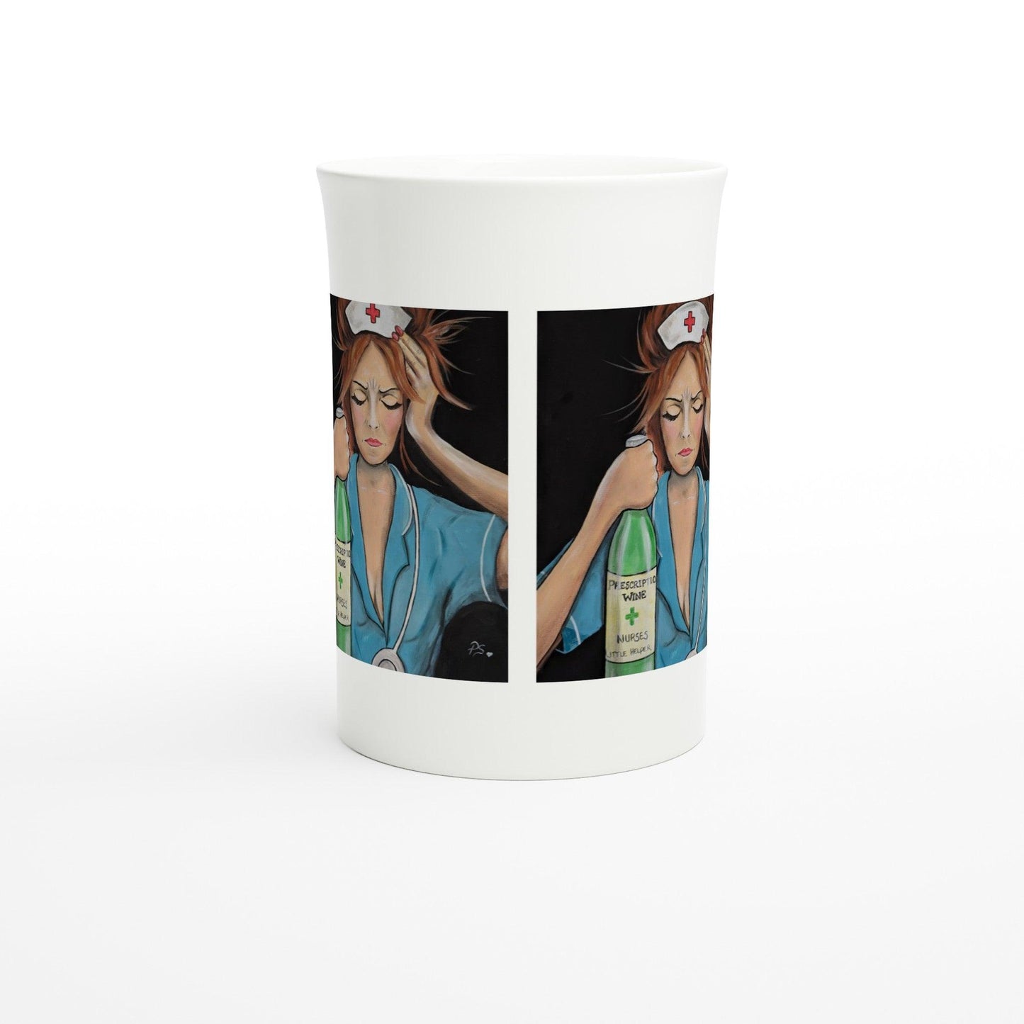 NHS Hell - White 10oz Porcelain Slim Mug - Boozenbabes