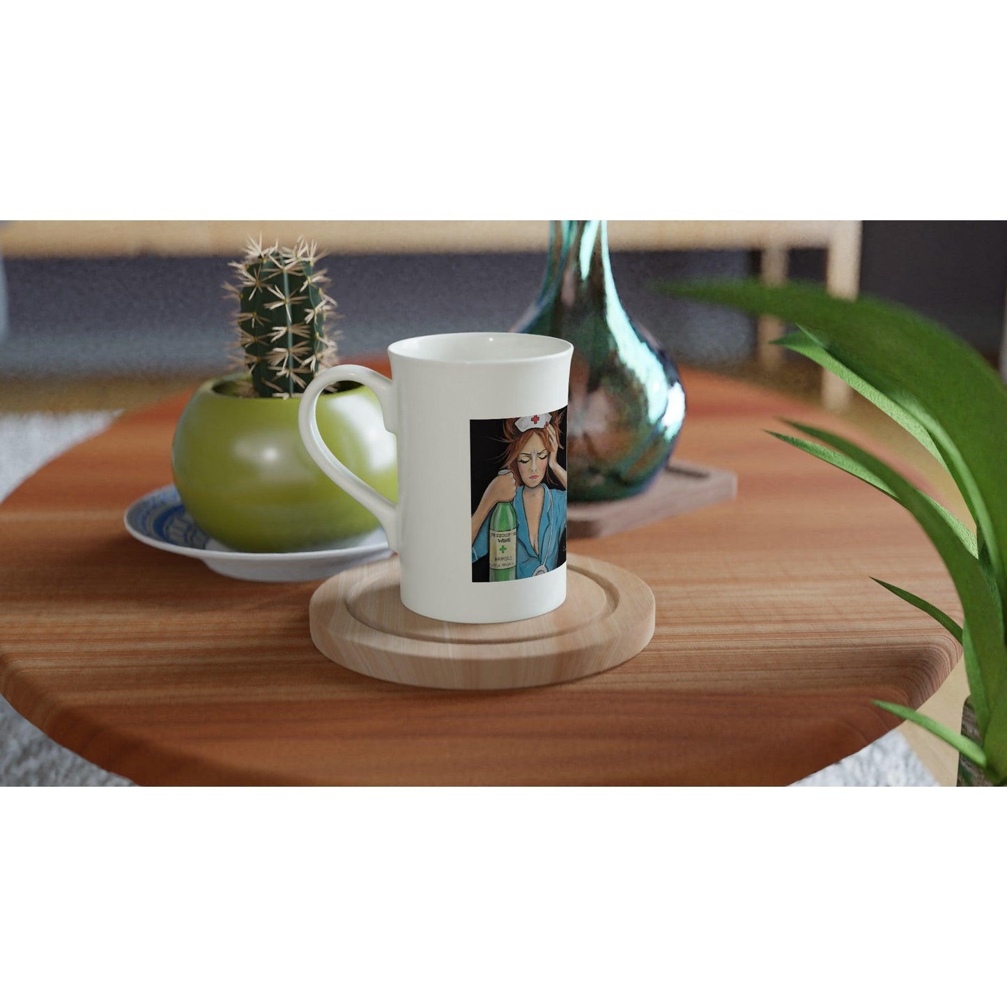 NHS Hell - White 10oz Porcelain Slim Mug - Boozenbabes