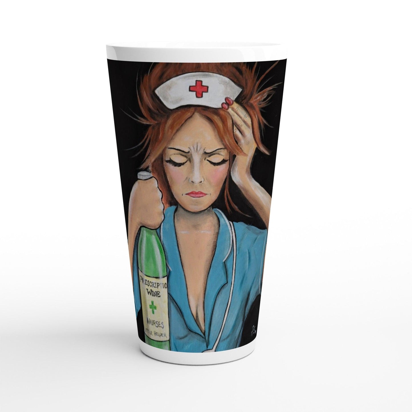 NHS Hell - White Latte 17oz Ceramic Mug - Boozenbabes