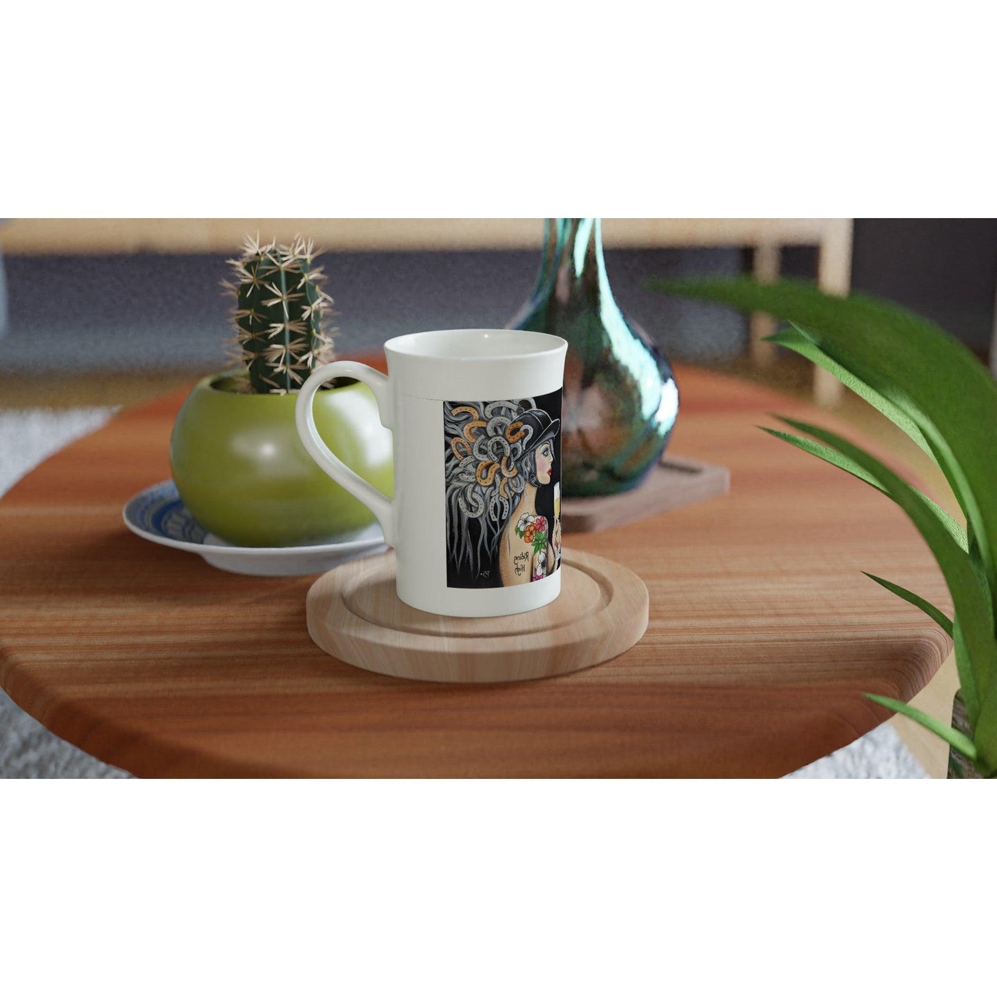 Riding High - The Horse Lovers White 10oz Porcelain Slim Mug - Boozenbabes