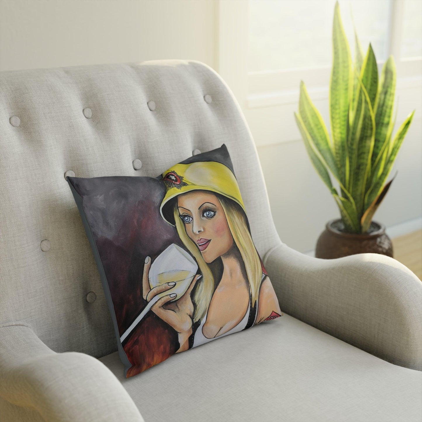 This Girl is on fire - Cushion - Boozenbabes