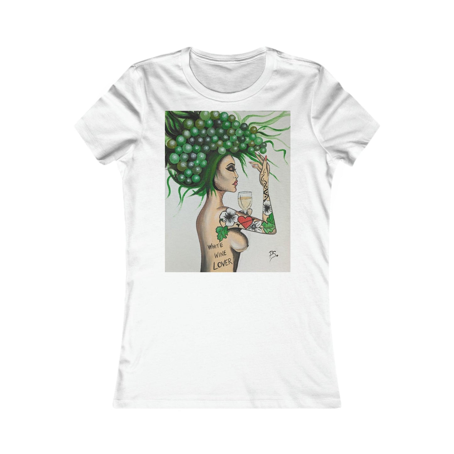 white wine Lover - Women's Favorite Tee - Boozenbabes