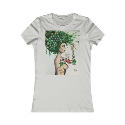 white wine Lover - Women's Favorite Tee - Boozenbabes