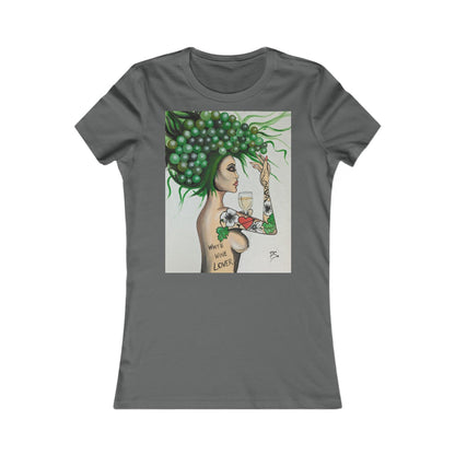 white wine Lover - Women's Favorite Tee - Boozenbabes