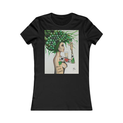 white wine Lover - Women's Favorite Tee - Boozenbabes