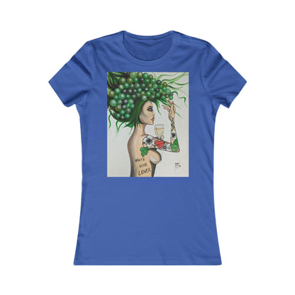 white wine Lover - Women's Favorite Tee - Boozenbabes